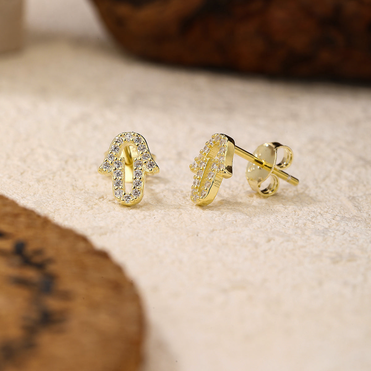 Gold Leaf Earrings – Minimalist Nature Jewelry | Shukluxe