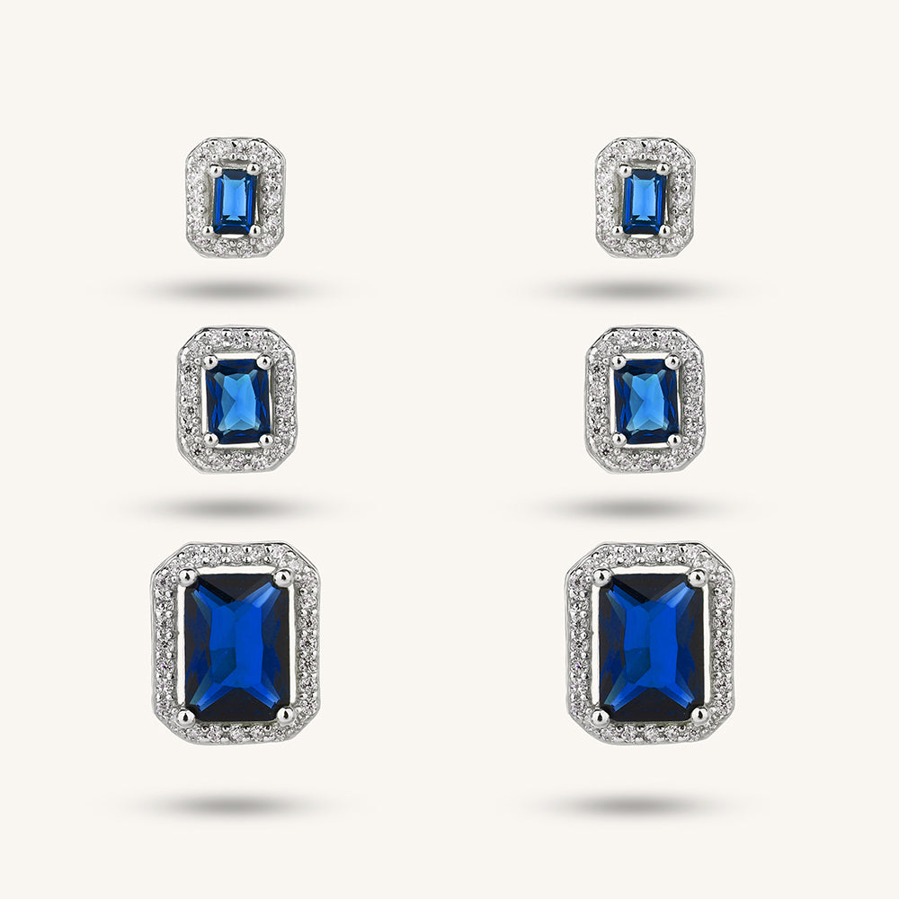 Sapphire Sugar Studs