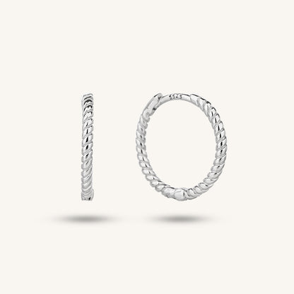 Elegant Twist Hoop Earrings – Minimalist Jewelry | Shukluxe Jewerly