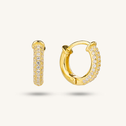 Twinkling Hoop Earrings – Chic Lightweight Hoops | Shukluxe Jewerly