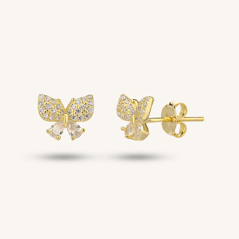 Luna Butterfly Stud Earrings