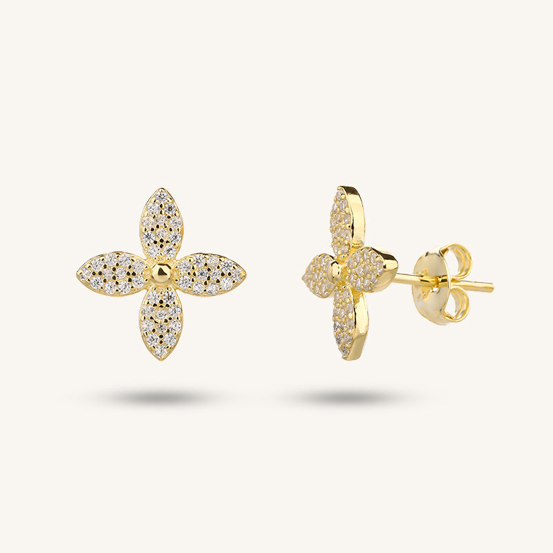 Lucky Clover Stud Earring