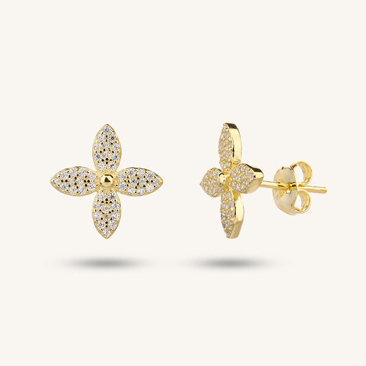 Lucky Clover Stud Earring