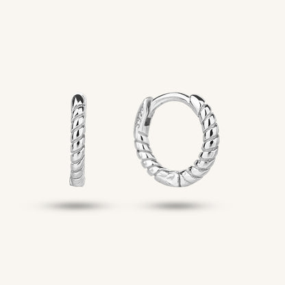 Mini Twist Hoop Earrings - Second Hole Earrings | Shukluxe Jewelry