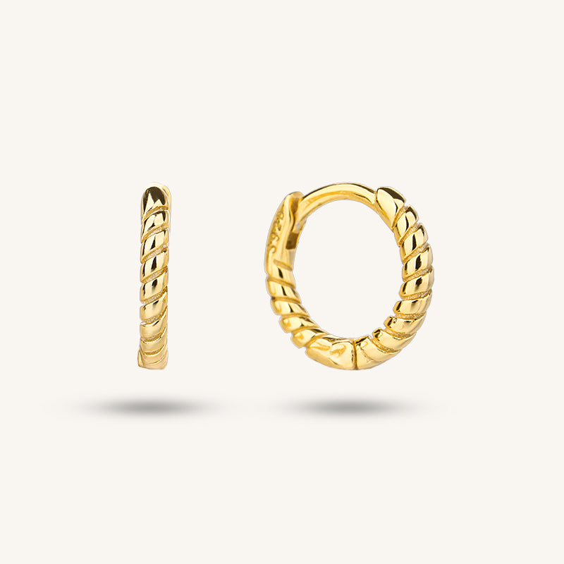 Mini Twist Hoop Earrings