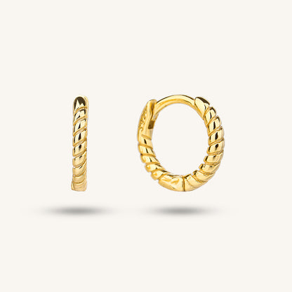 Mini Twist Hoop Earrings - Second Hole Earrings | Shukluxe Jewelry