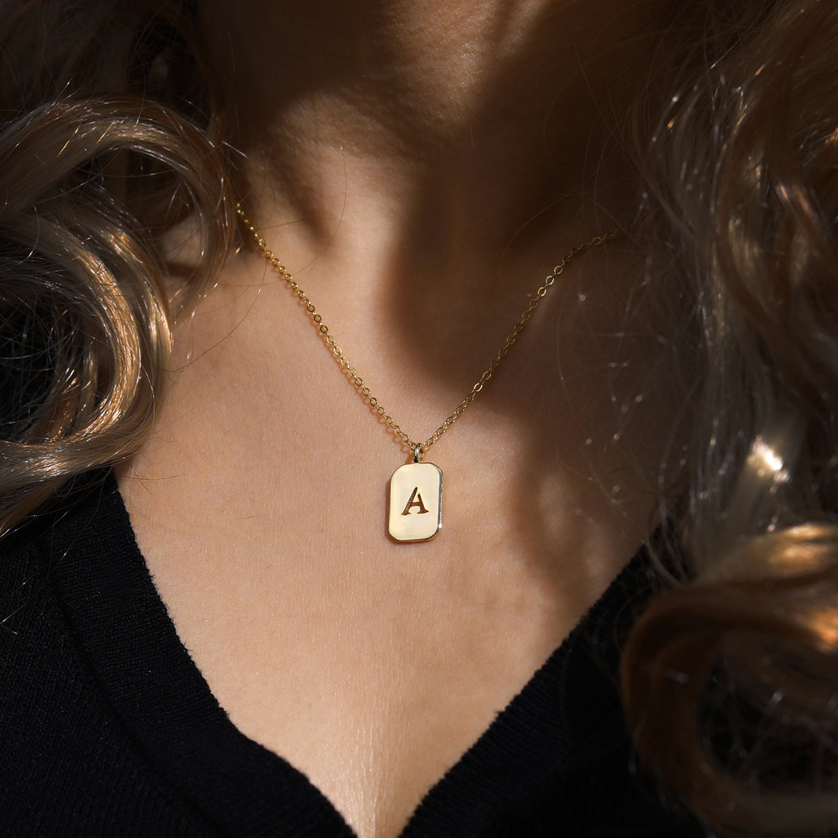 Golden Signature Necklace《A》