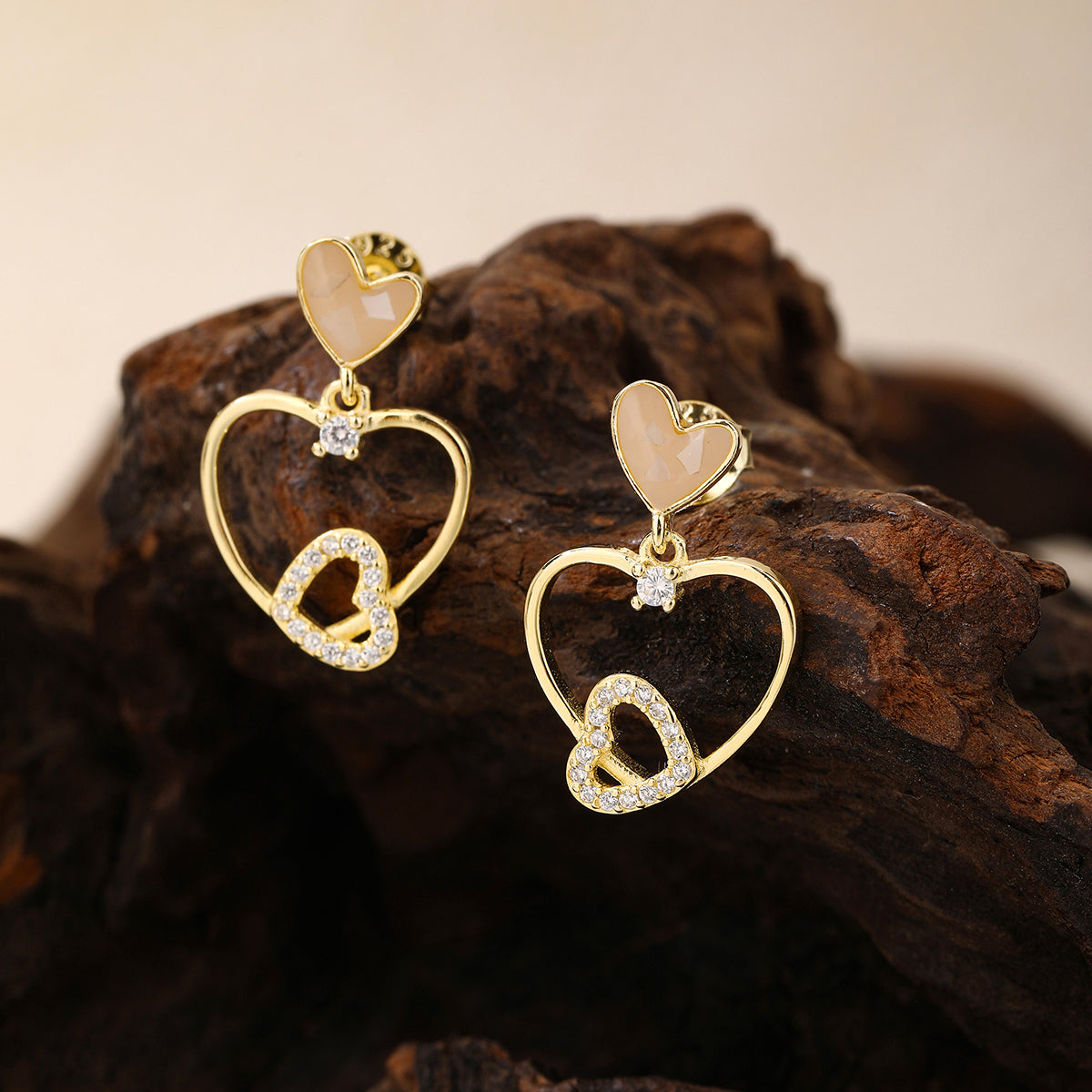 Romantic Heart Sterling Silver Earrings