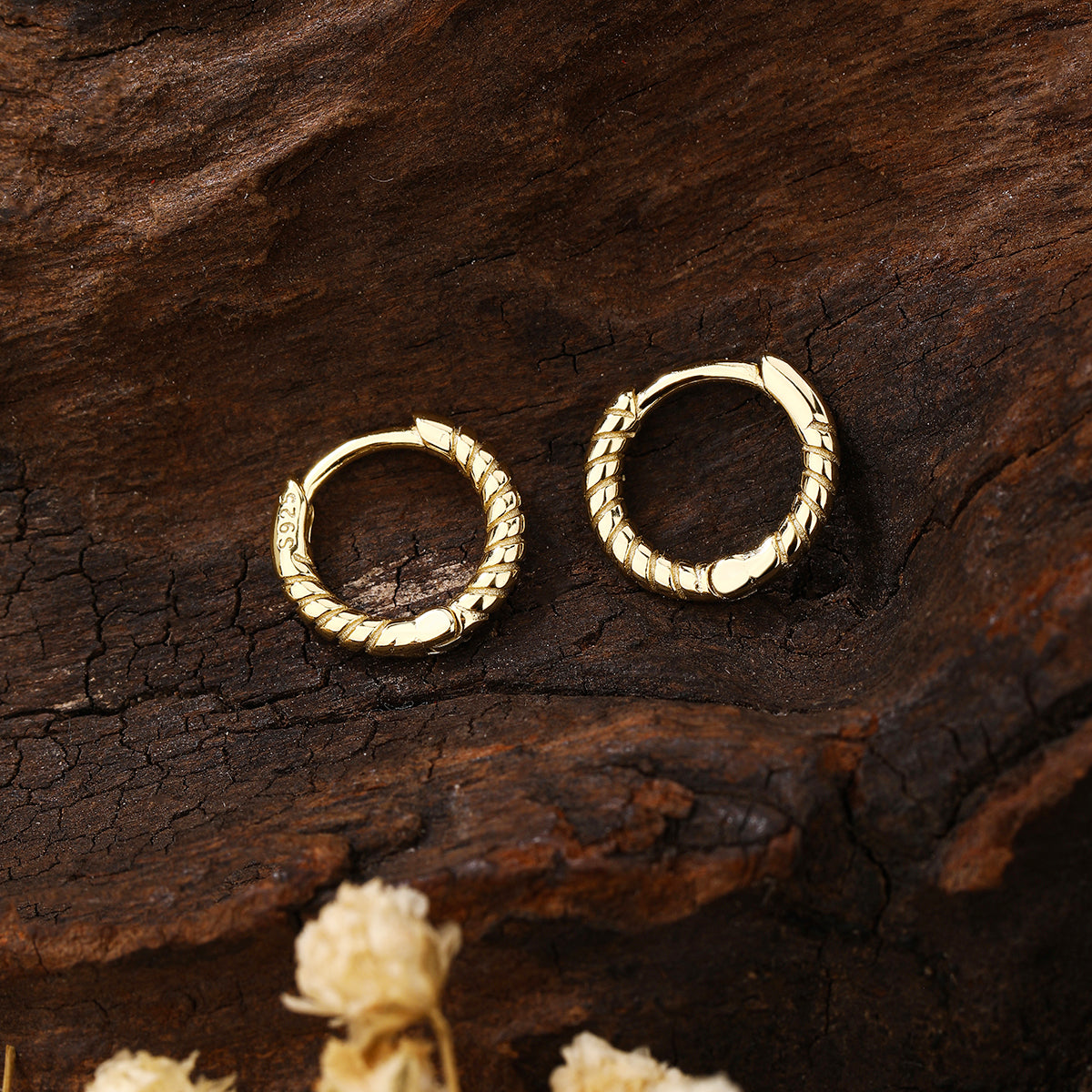 Mini Twist Hoop Earrings