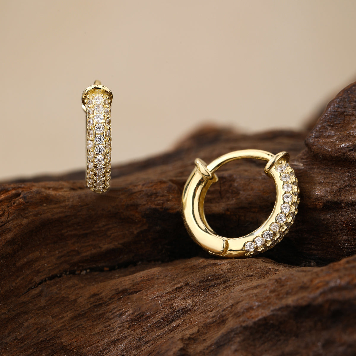 Twinkling Hoop Earrings