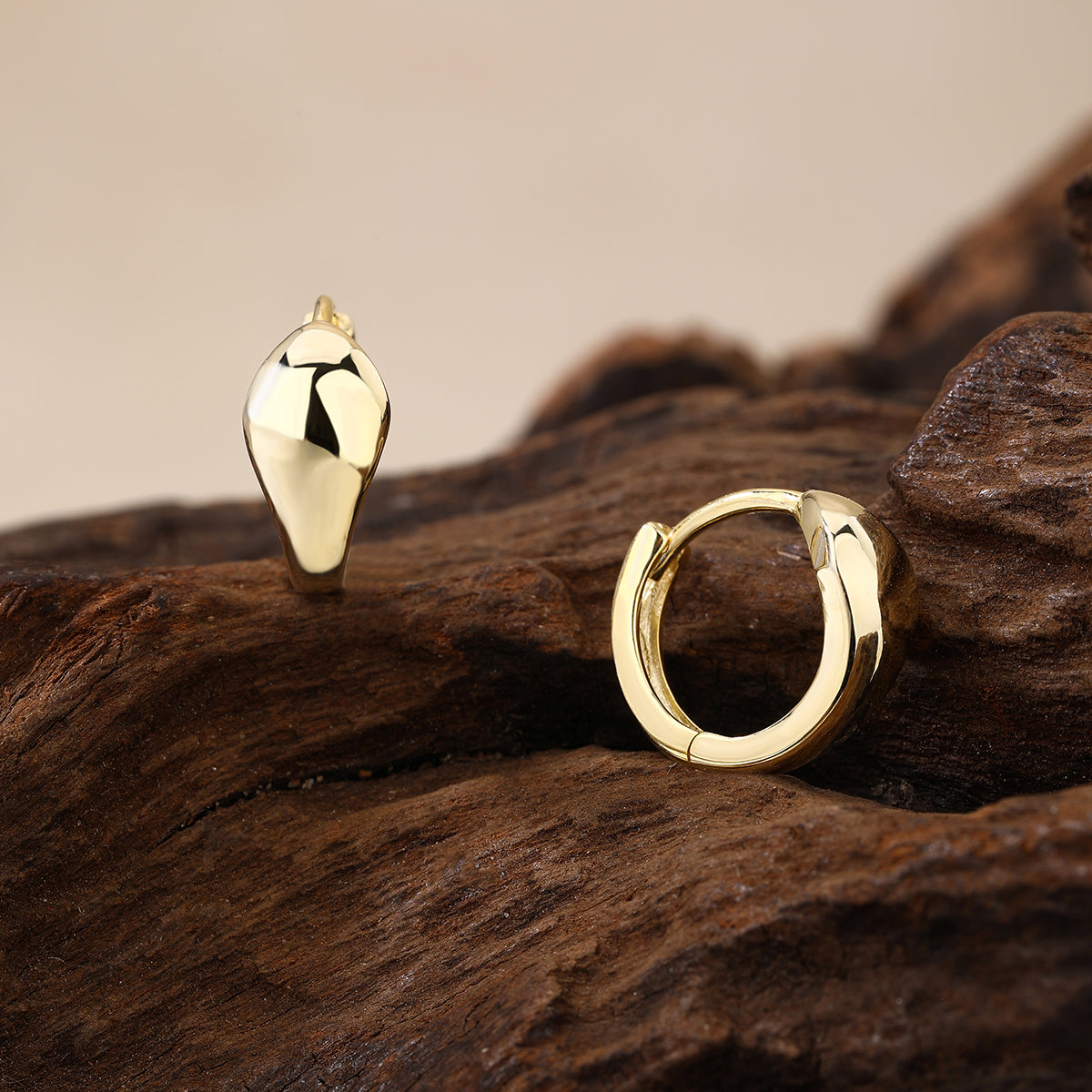 Serpent Chic Hoop Earrings