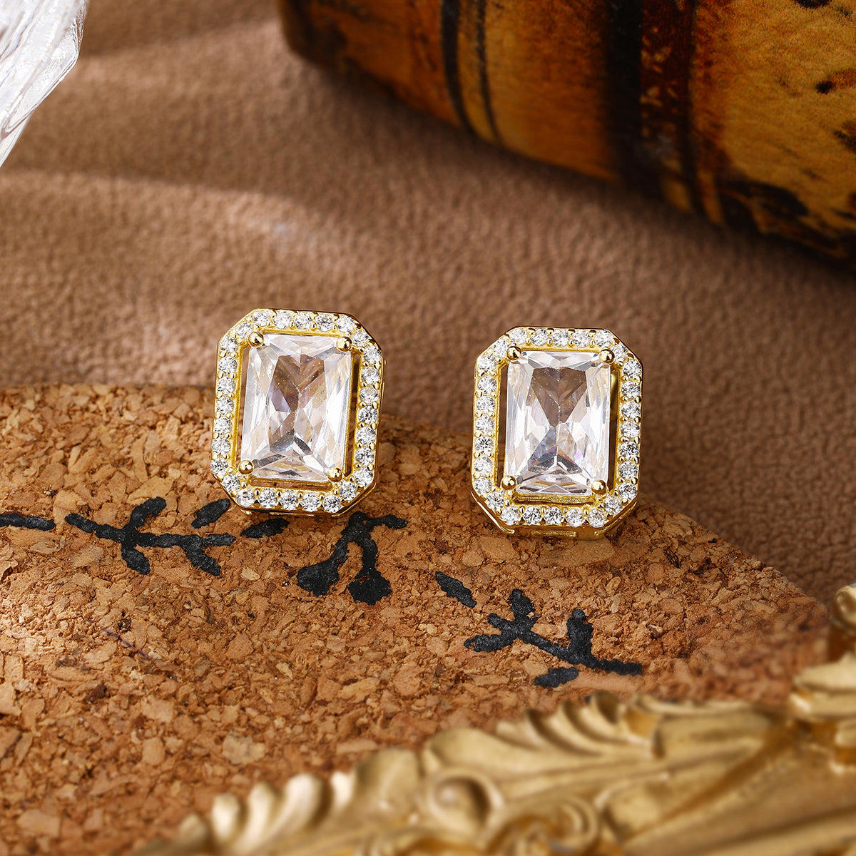 Radiance Crystal Stud Earrings
