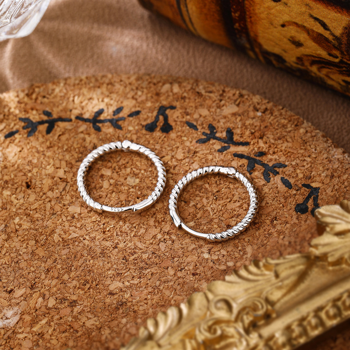 Elegant Twist Hoop Earrings