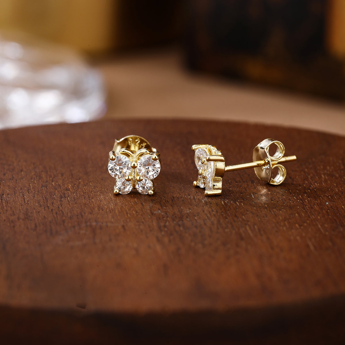 Golden Bloom Earring Set