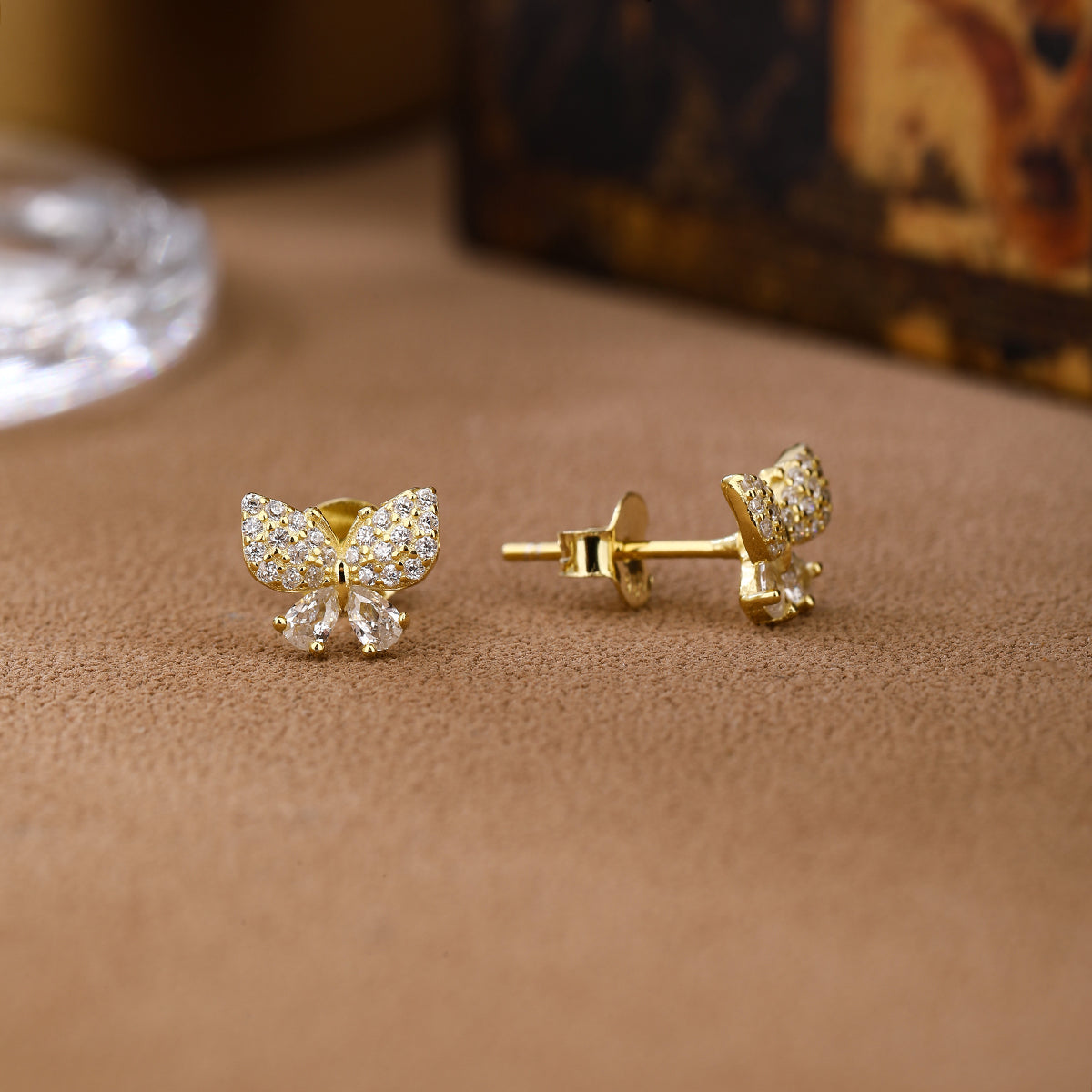Luna Butterfly Stud Earrings