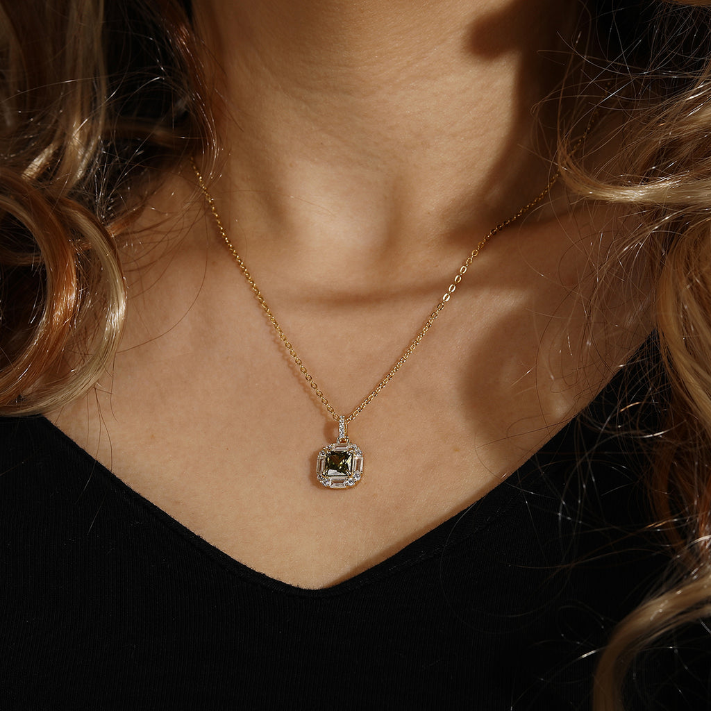 Green Emerald Necklace