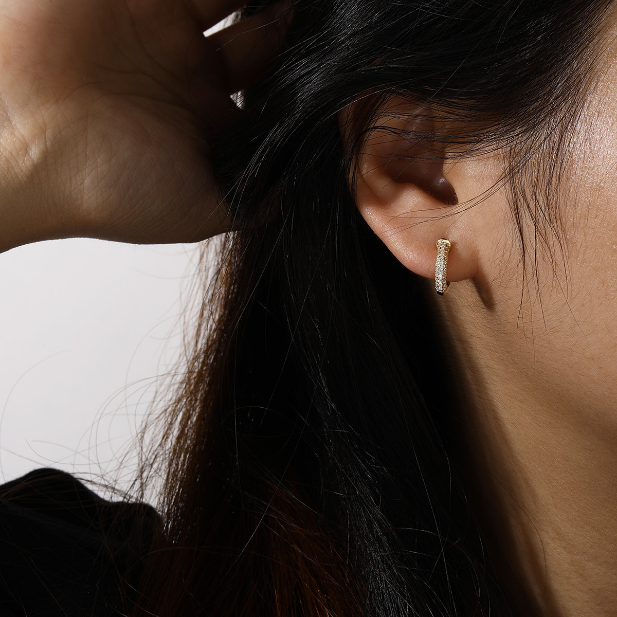 Twinkling Hoop Earrings – Chic Lightweight Hoops | Shukluxe Jewerly