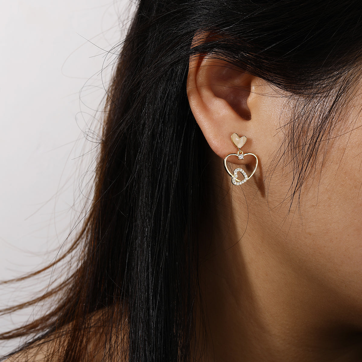 Romantic Heart Sterling Silver Earrings