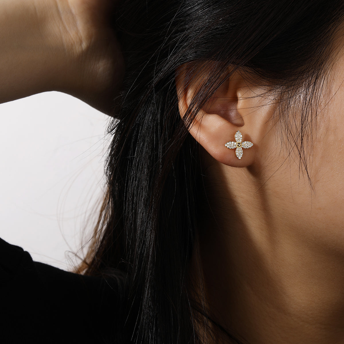 Lucky Clover Stud Earring