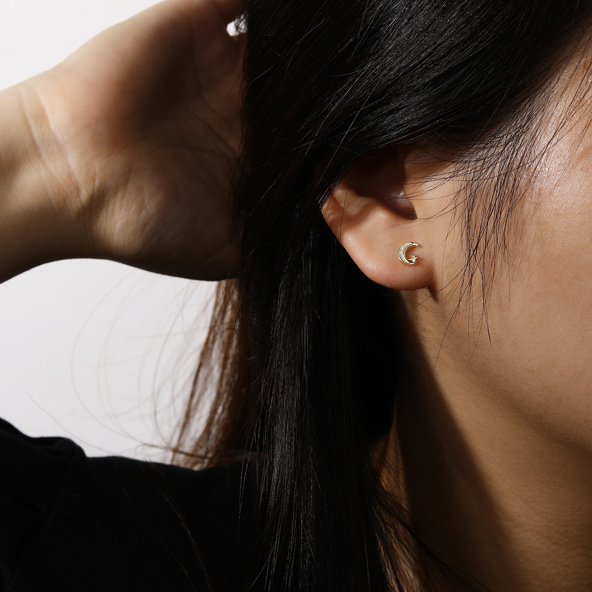 Moon and Star Earrings – Dainty Celestial Jewelry | Shukluxe
