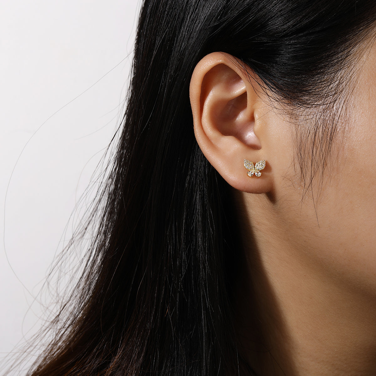 Luna Butterfly Stud Earrings