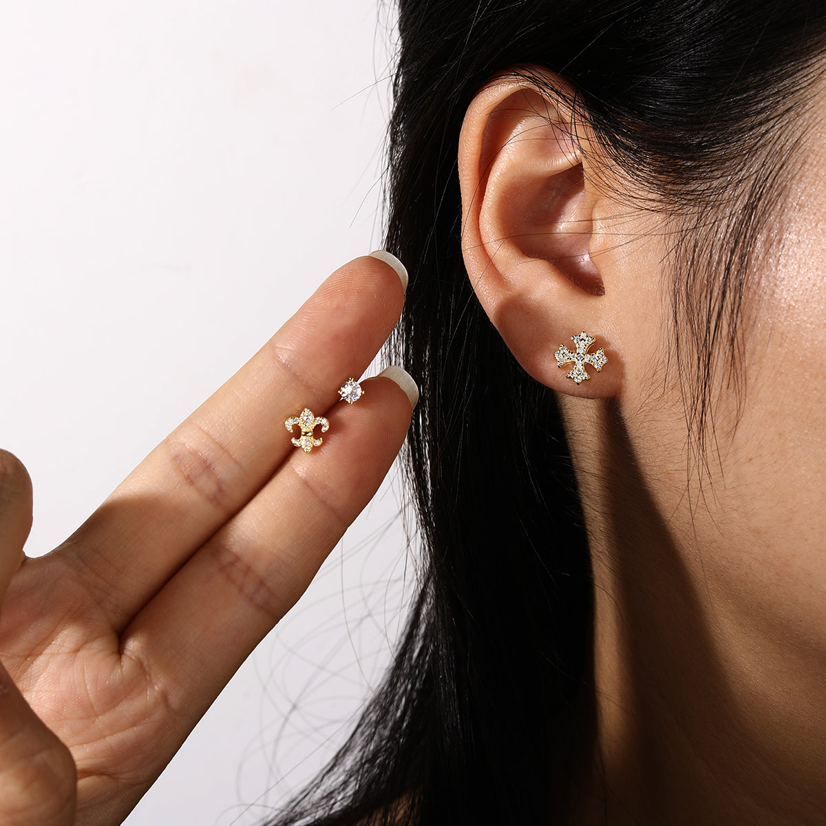 Multi-Charm Ear Stud Set