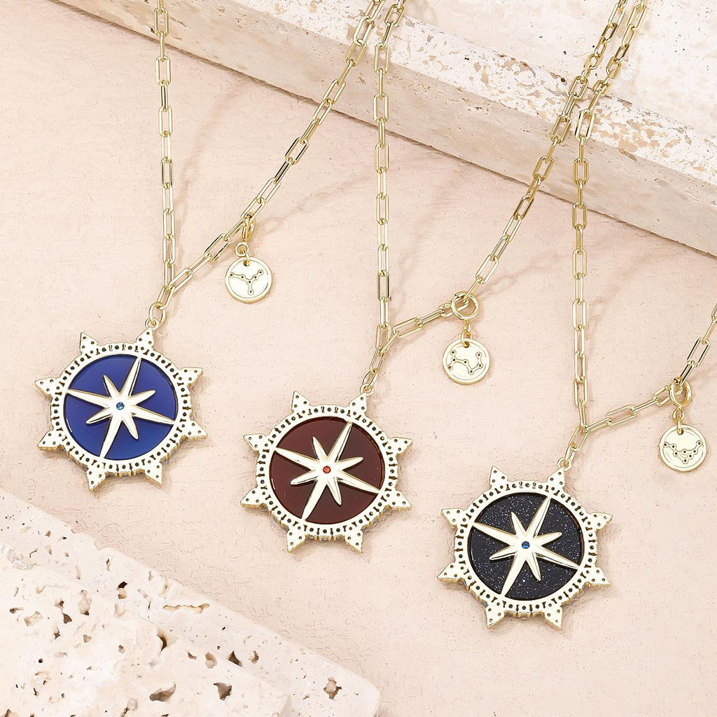 Zodiac Compass Necklace