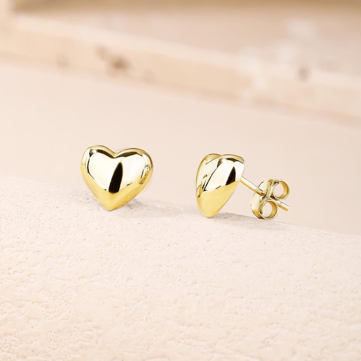 Tiny Heart Stud Earrings
