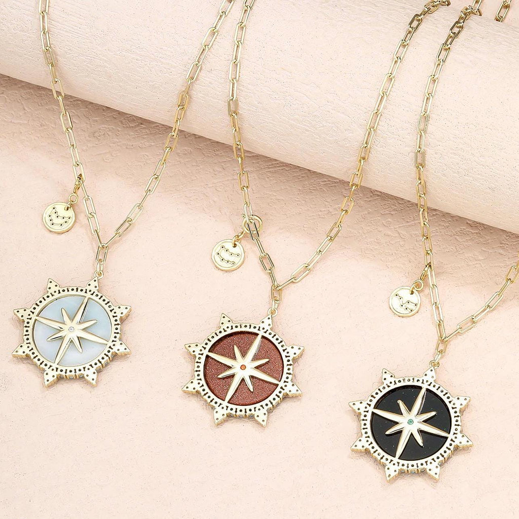 Zodiac Compass Necklace