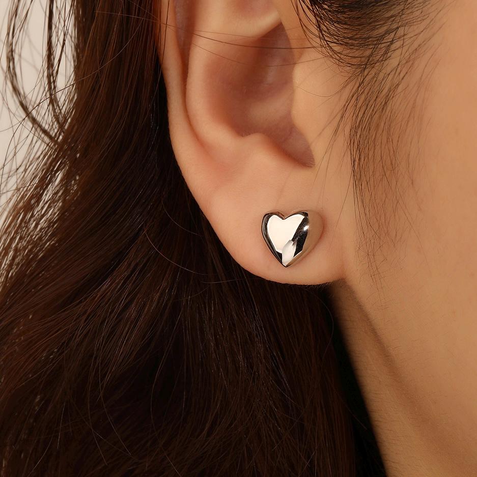 Tiny Heart Stud Earrings