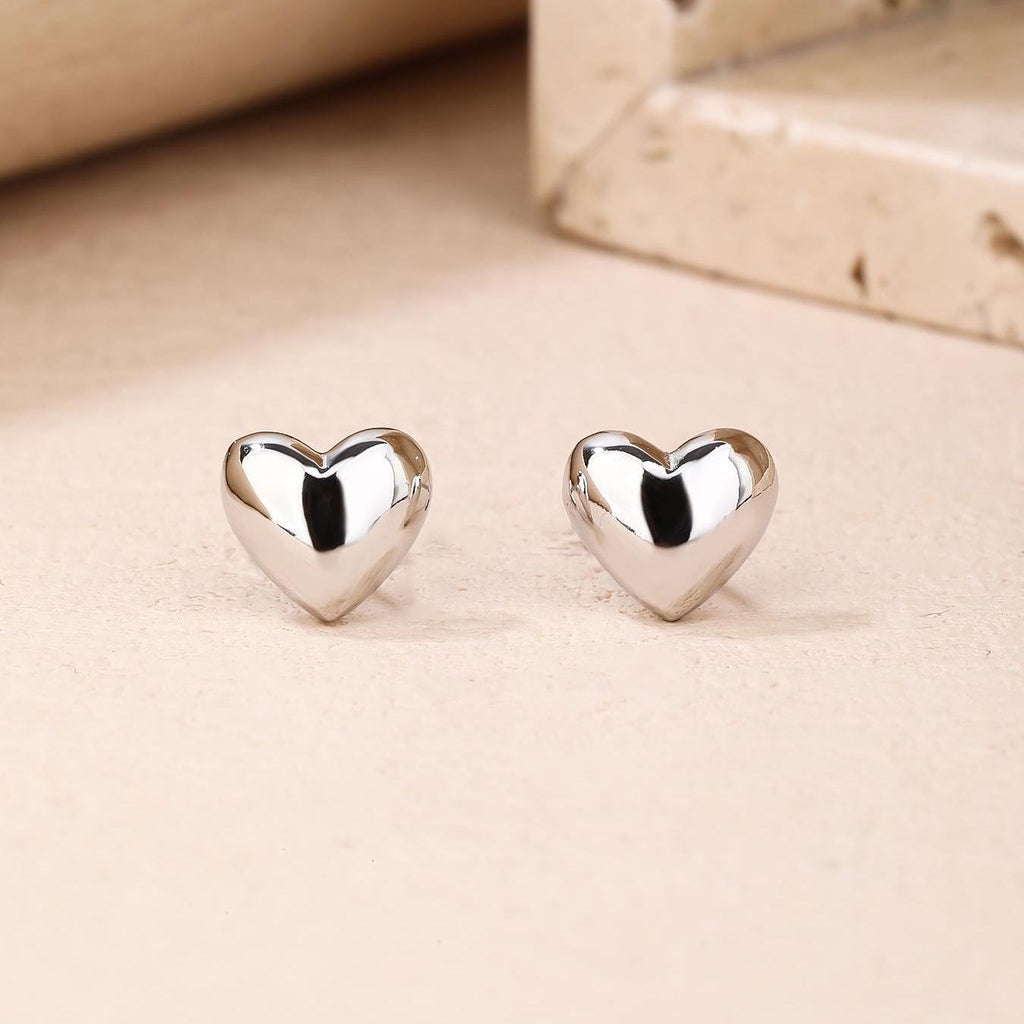 Tiny Heart Stud Earrings