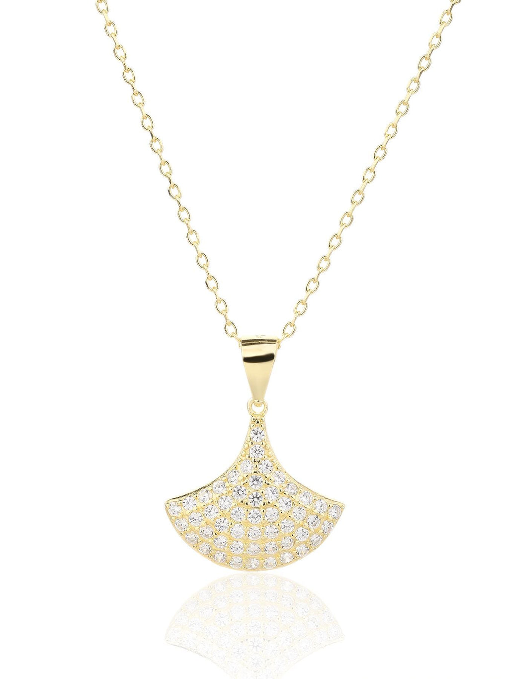 Ginkgo Leaf Pendant Necklace