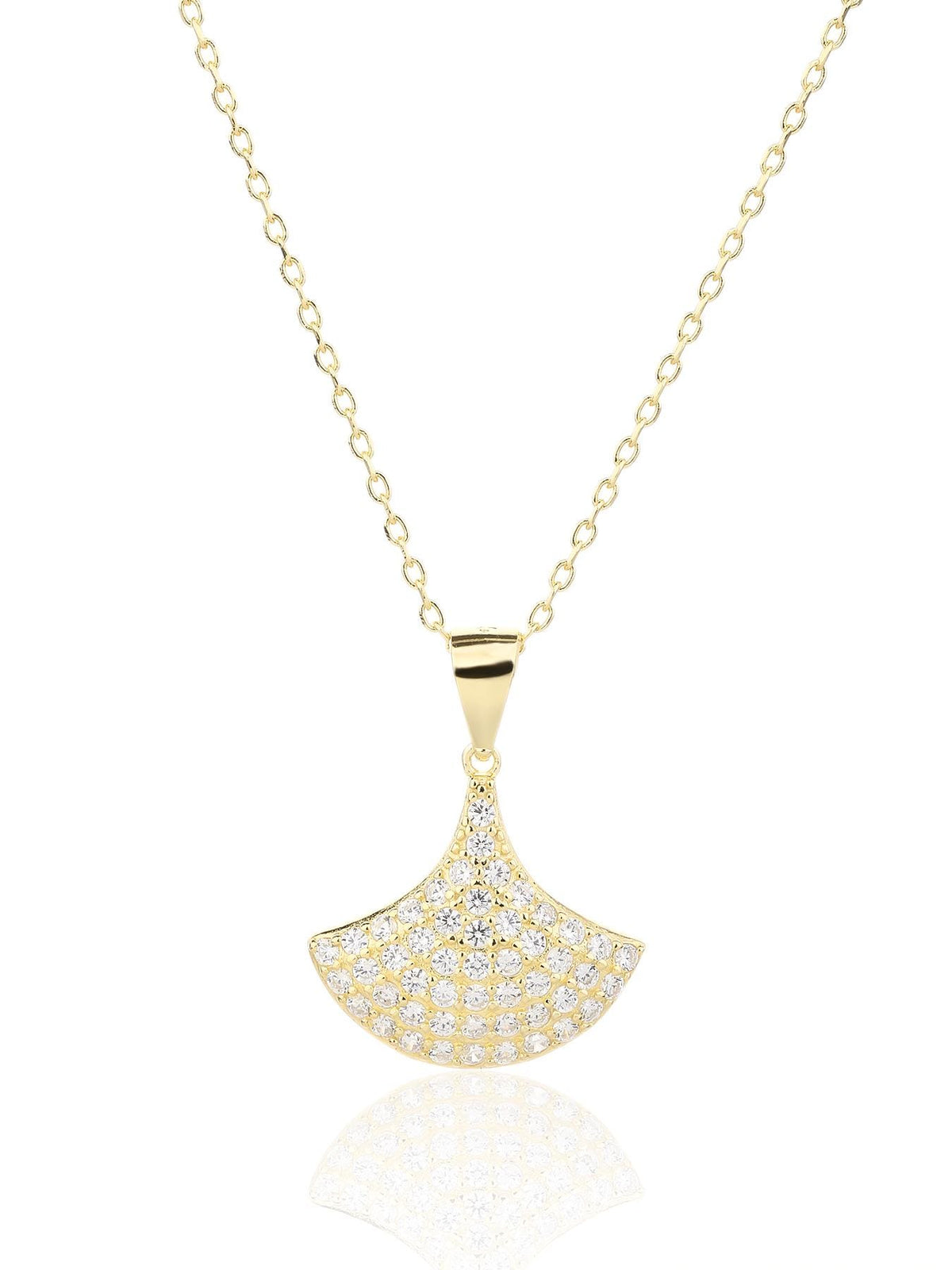 Ginkgo Leaf Pendant Necklace