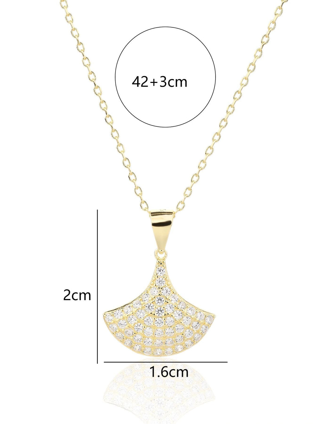 Ginkgo Leaf Pendant Necklace