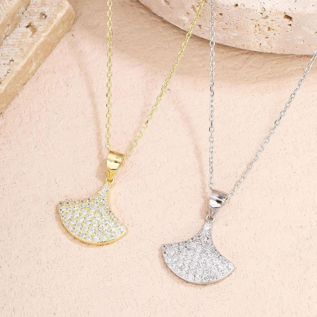 Ginkgo Leaf Pendant Necklace
