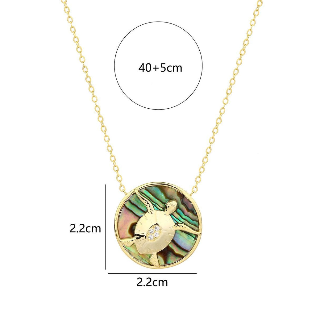 Sea Turtle Abalone Necklace
