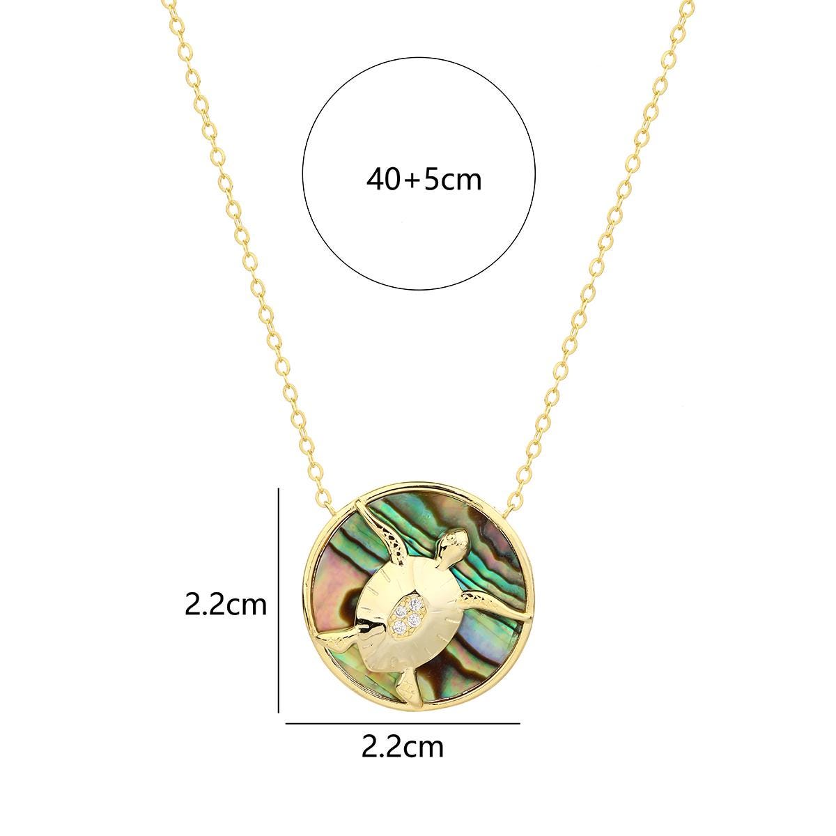 Sea Turtle Abalone Necklace