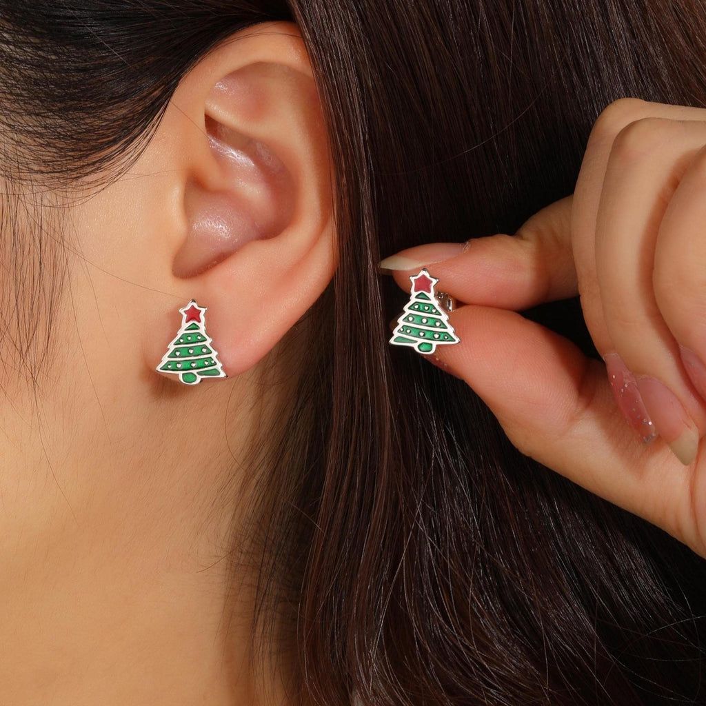 Christmas Tree Stud Earrings