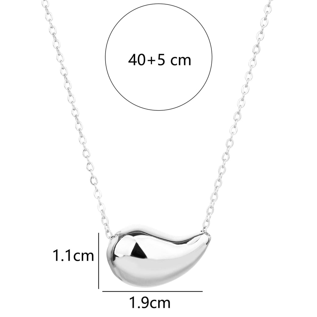 Bold Teardrop Pendant Necklace