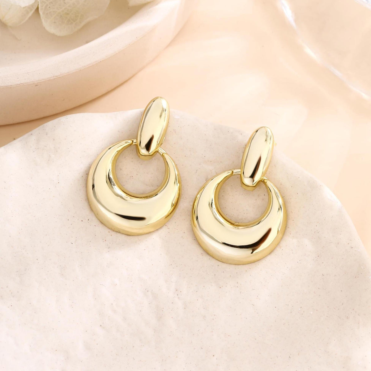 Chunky Sculptural Stud Earrings