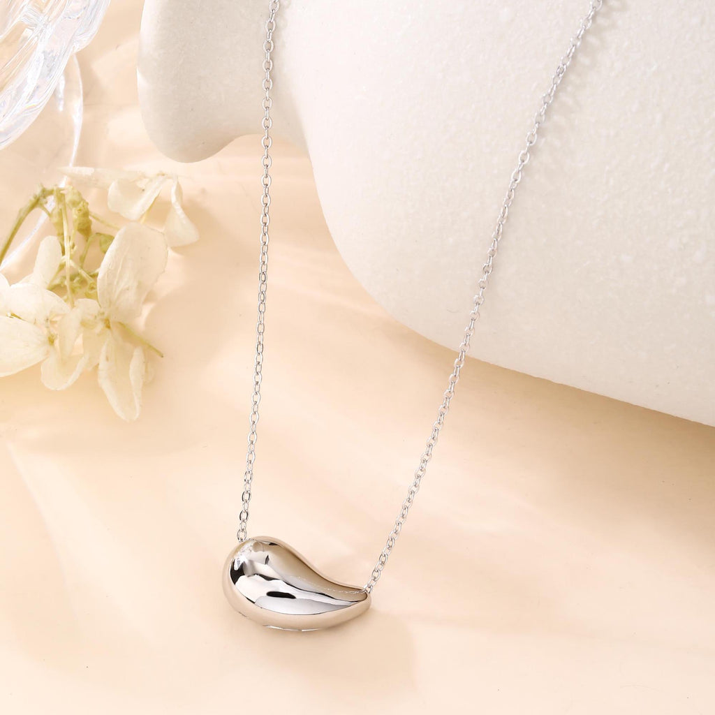 Bold Teardrop Pendant Necklace