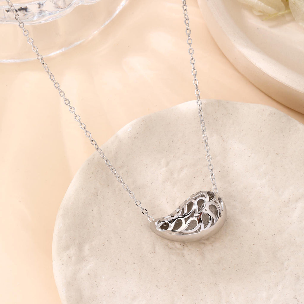 Bold Teardrop Pendant Necklace