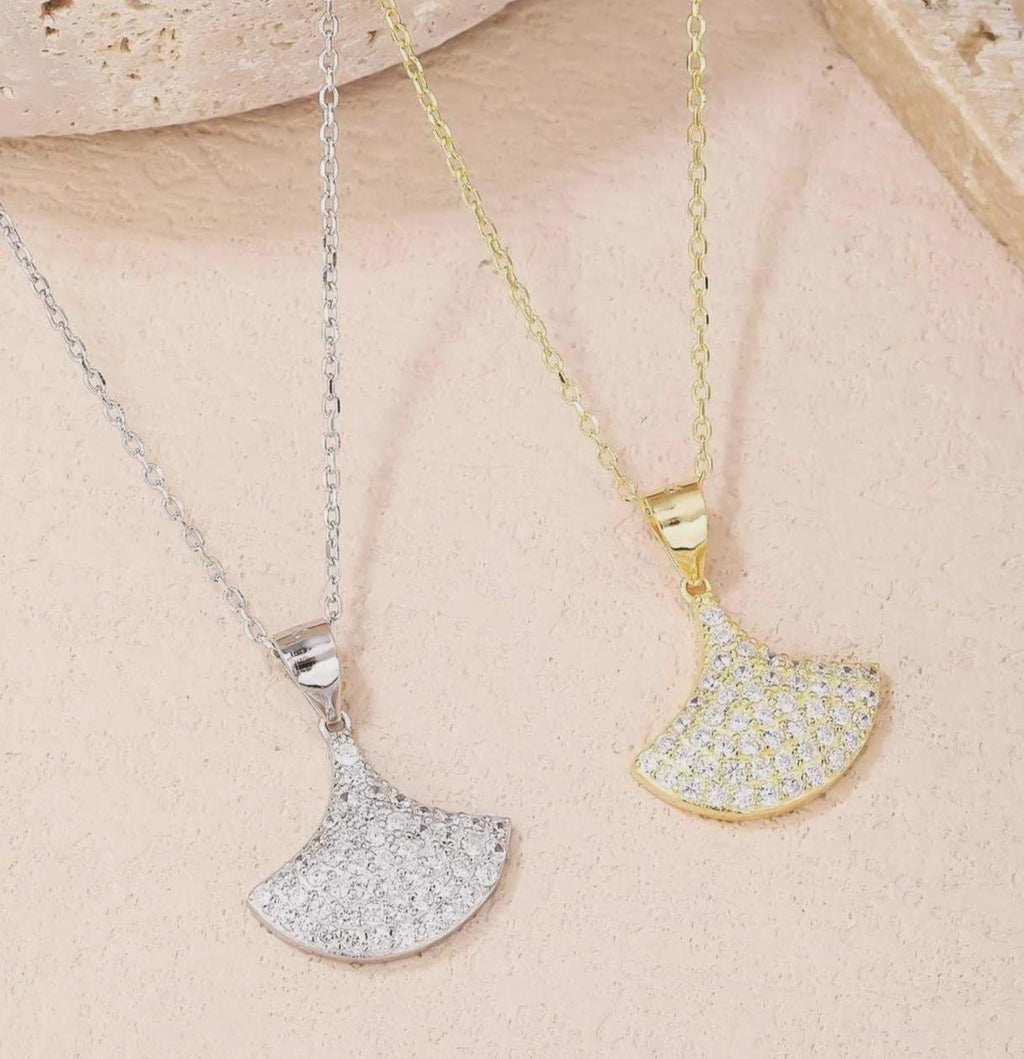 Ginkgo Leaf Pendant Necklace