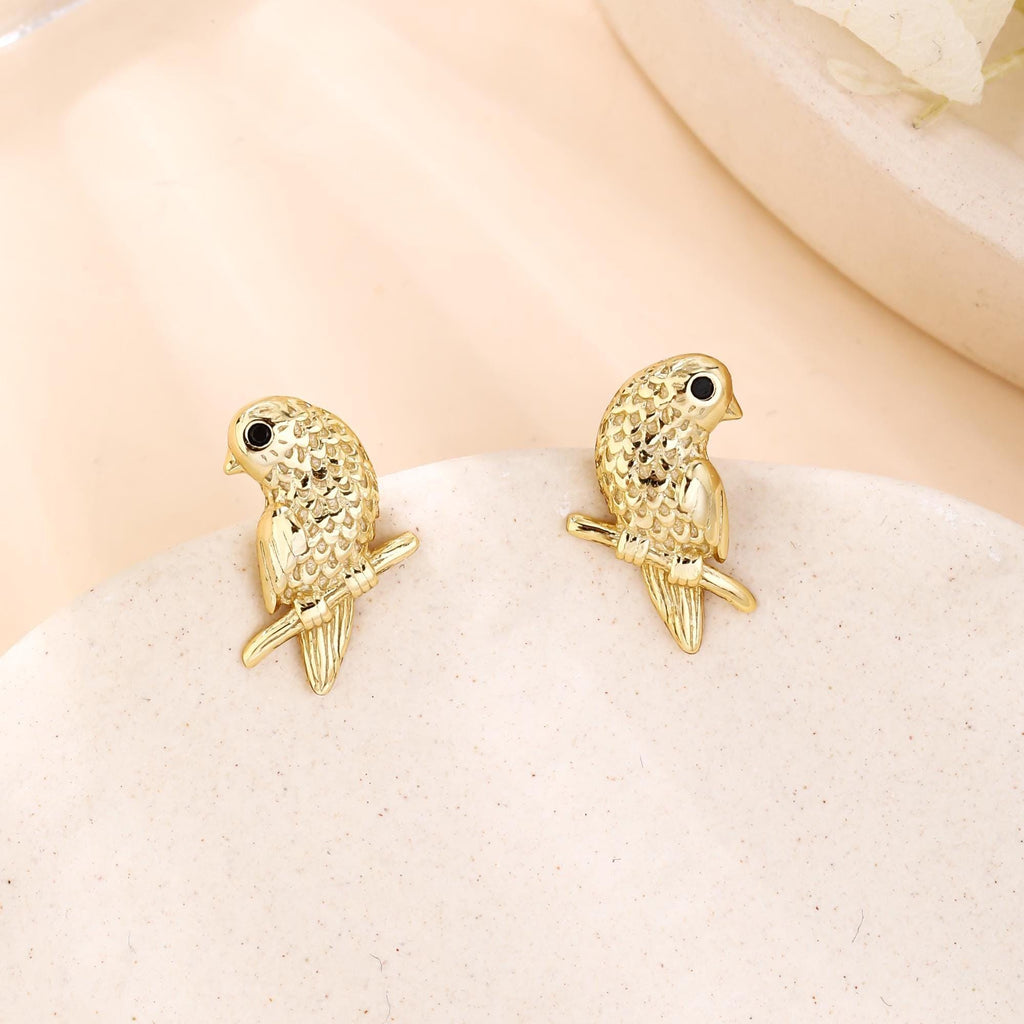 Tiny Bird Stud Earrings