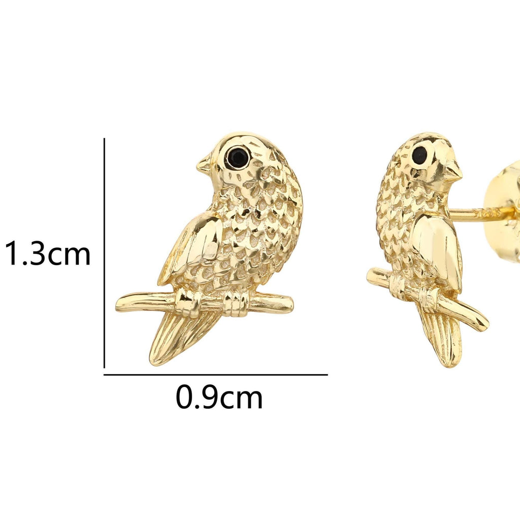 Tiny Bird Stud Earrings