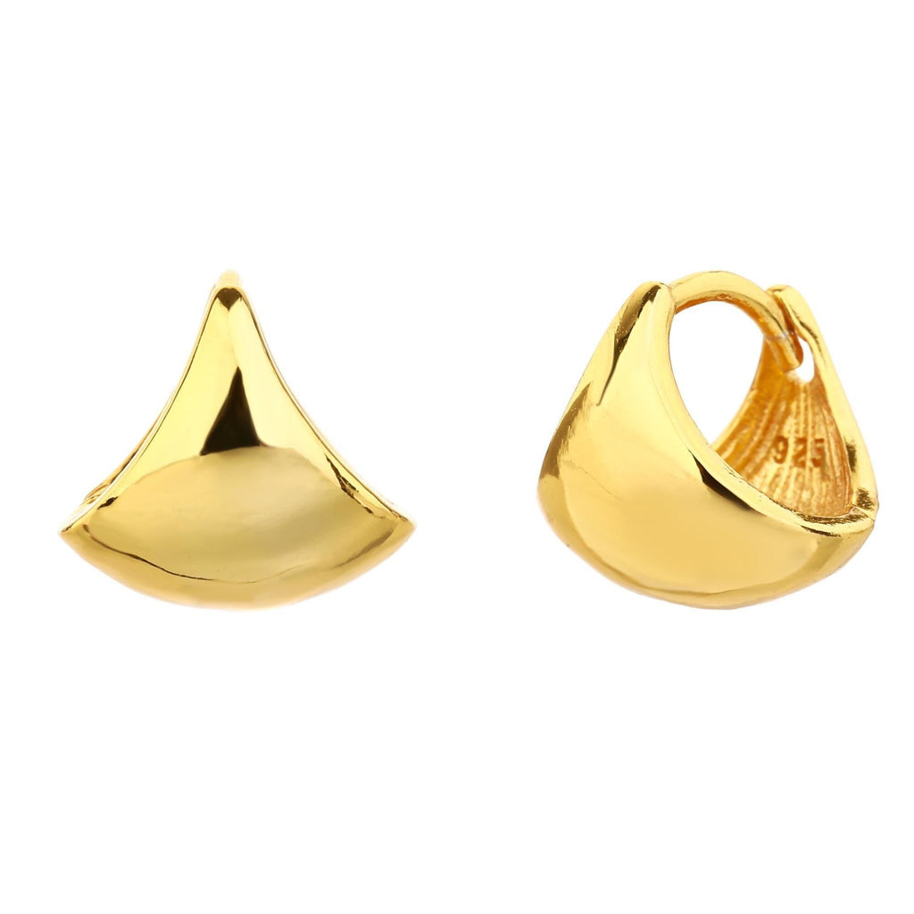 Triangle Huggie Hoops