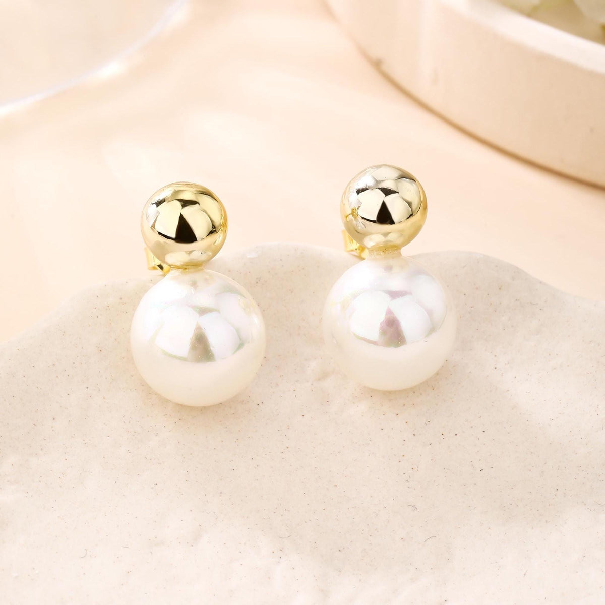 12mm Freshwater Pearl Earrings