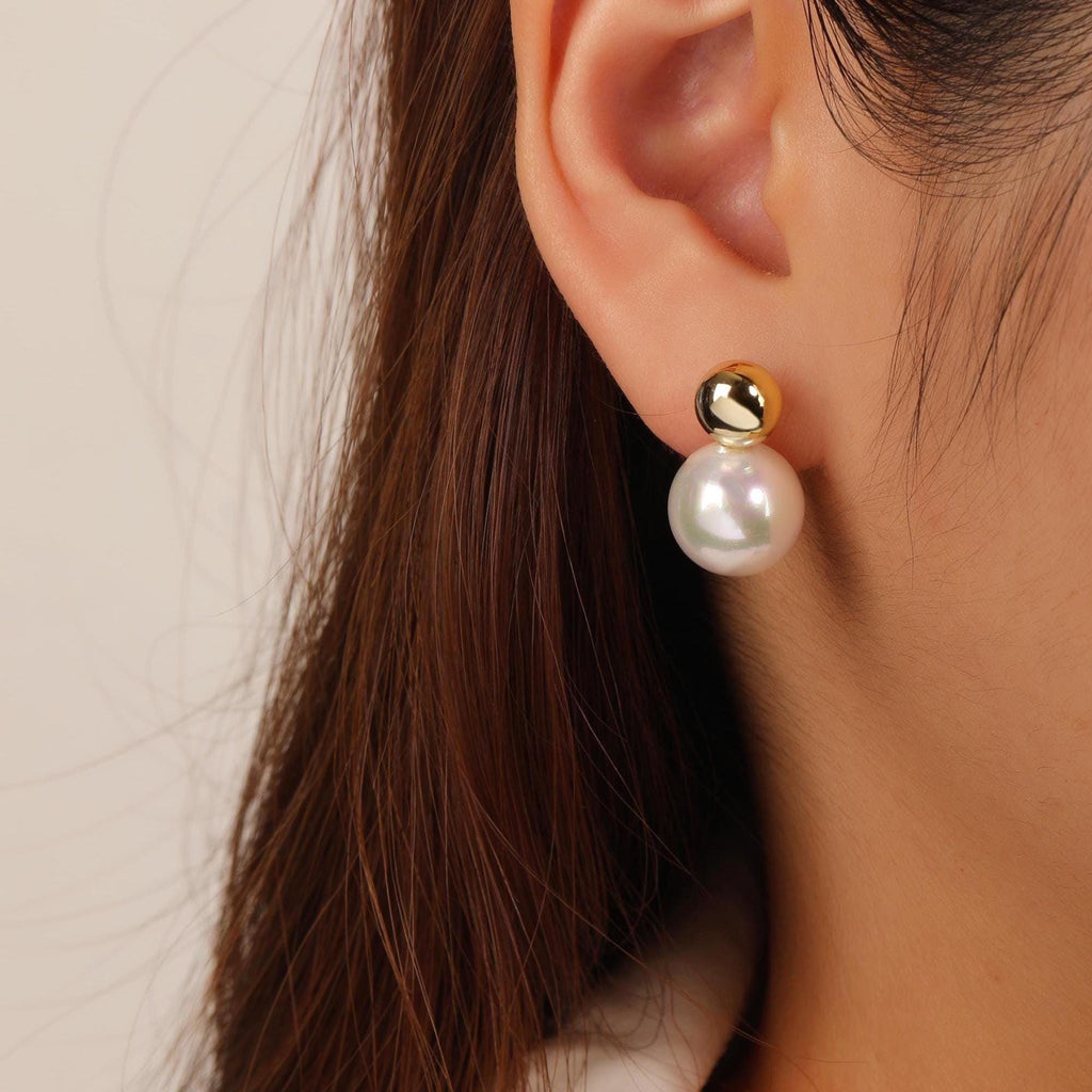 12mm Freshwater Pearl Earrings