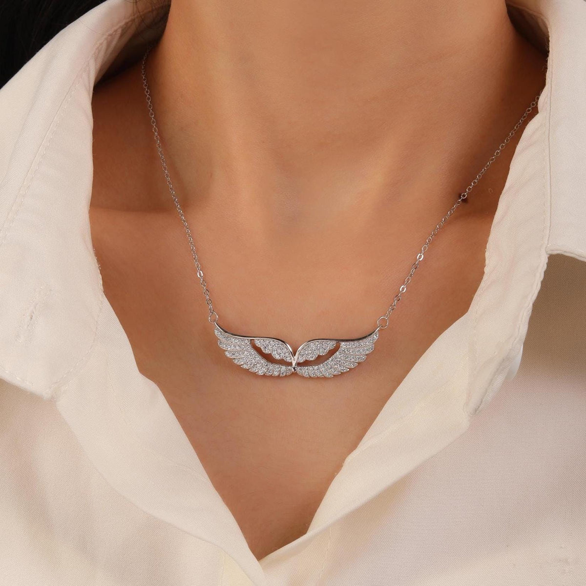Angel Wings Pendant Necklace