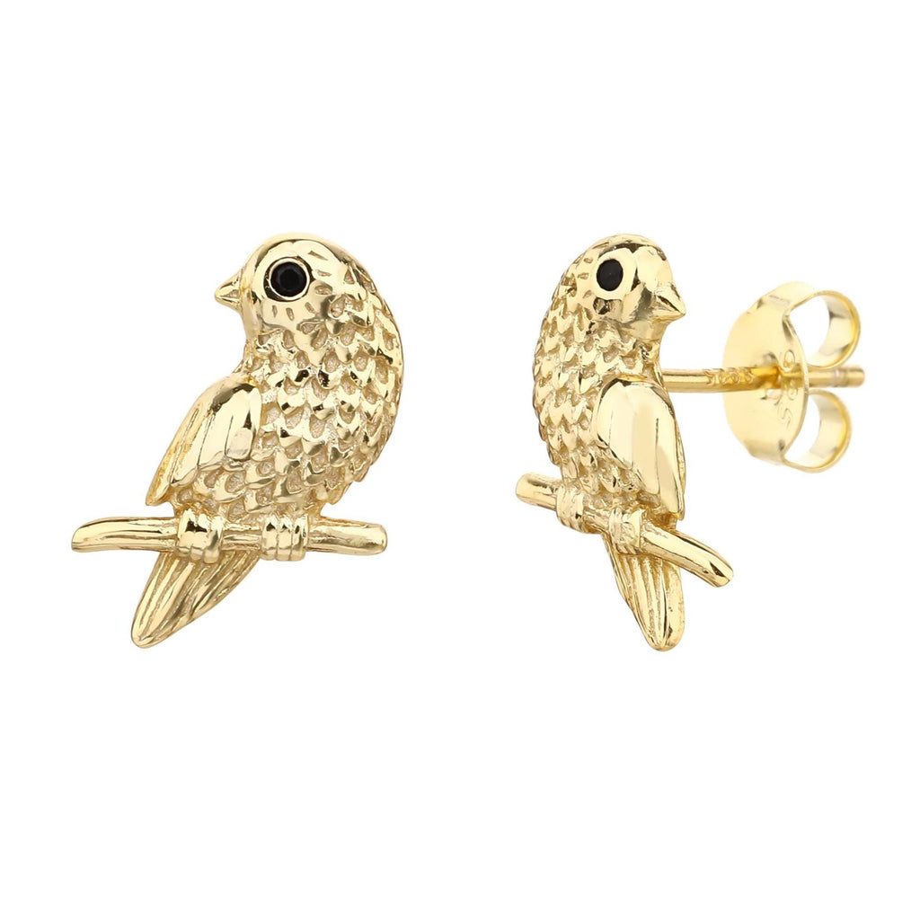 Tiny Bird Stud Earrings